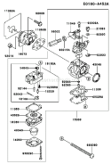 Page B Diagram and Parts List for  Kawasaki Edger