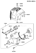 Page D Diagram and Parts List for  Kawasaki Edger