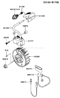 Page F Diagram and Parts List for A2 Kawasaki Hedge Trimmer