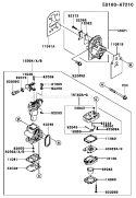 Page B Diagram and Parts List for A1 Kawasaki Hedge Trimmer