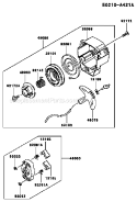 Page K Diagram and Parts List for A2 Kawasaki Hedge Trimmer