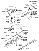 Page C Diagram and Parts List for AS00 Kawasaki Hedge Trimmer