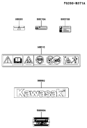 Page H Diagram and Parts List for  Kawasaki Edger