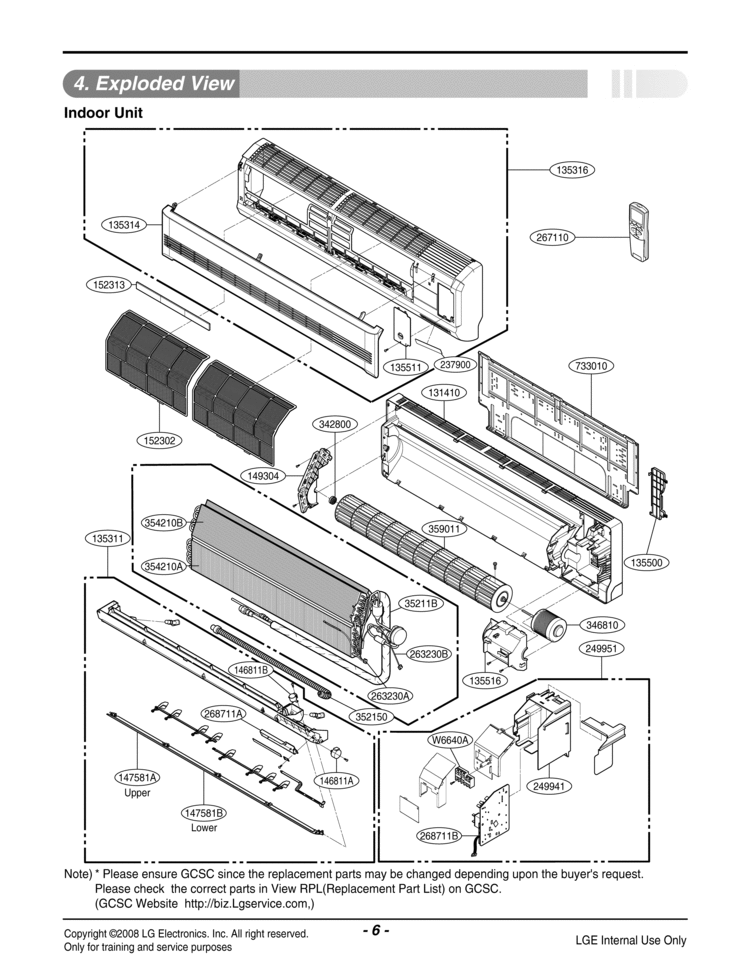 Part Location Diagram of 4681A20091Q LG Motor Assembly,DC