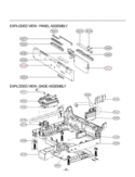 EXPLODED VIEW  PANEL ASSEMBLY Diagram and Parts List for  LG Dishwasher