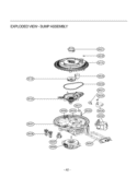 EXPLODED VIEW  SUMP ASSEMBLY Diagram and Parts List for ASTEEUS LG Dishwasher
