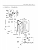 EXPLODED VIEW  TUB ASSEMBLY Diagram and Parts List for ASTEEUS LG Dishwasher