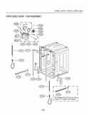 EXPLODED VIEW  TUB ASSEMBLY Diagram and Parts List for LDS5811ST /01 LG Dishwasher