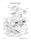 EXPLODED VIEW II Diagram and Parts List for  LG Cooktop
