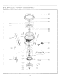 Part Location Diagram of AGZ72909711 LG PULSATOR ASSEMBLY