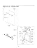 EXPLODED VIEW  DOOR ASSEMBLY Diagram and Parts List for ASTEEUS LG Dishwasher