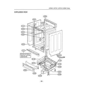 Section 4 Diagram and Parts List for (ASTEEUS) LG Dishwasher
