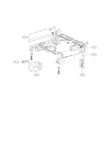 Base Assembly Parts Diagram and Parts List for  LG Dishwasher