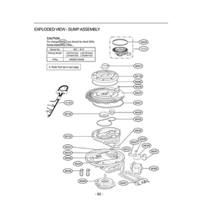 Section 3 Diagram and Parts List for (ASTEEUS) LG Dishwasher