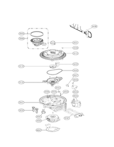 Sumb Assembly Parts Diagram and Parts List for  LG Dishwasher
