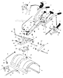 Page B Diagram and Parts List for 1986 MTD Tiller
