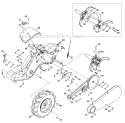 Page A Diagram and Parts List for 2009 MTD Tiller