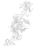 Page B Diagram and Parts List for 2009 MTD Tiller