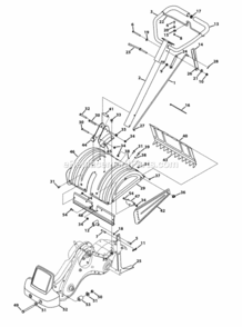 Page H Diagram and Parts List for 2013 MTD Tiller