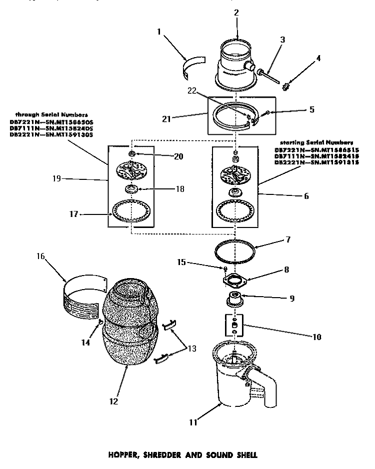 Part Location Diagram of Y80894 Whirlpool BEARING AND SEAL