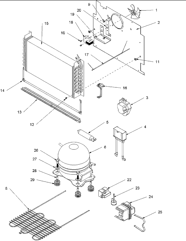 Part Location Diagram of W11175809 Whirlpool Refrigeration Appliance Defrost Heater