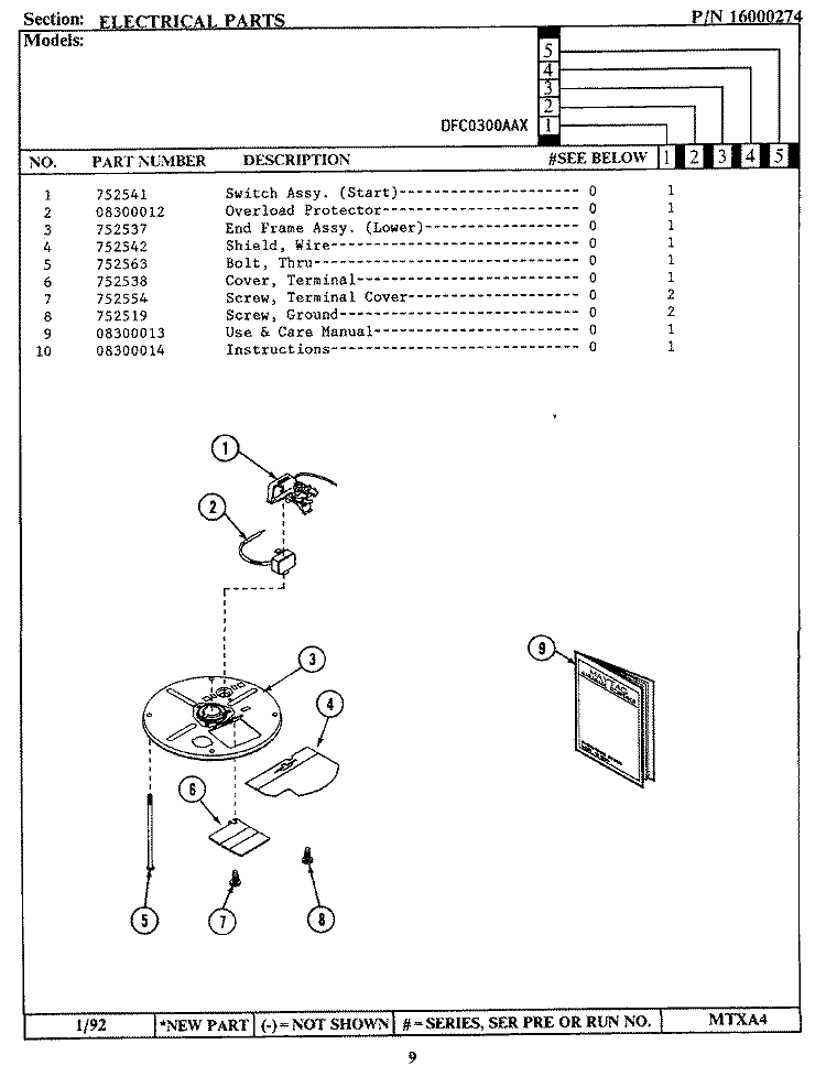 Part Location Diagram of 8174312 Whirlpool Start Switch