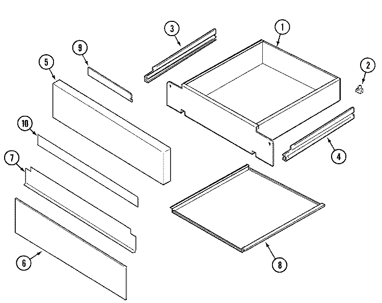 Part Location Diagram of 71002095 Whirlpool DISCONTINUED
