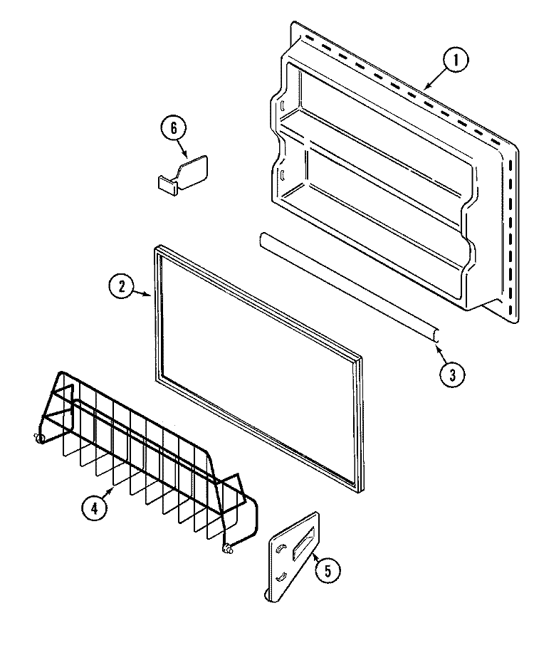 Part Location Diagram of 61002567 Whirlpool DISCONTINUED