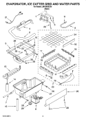 Part Location Diagram of WPW10218037 Whirlpool Evaporator Chill Plate and Heat Exchanger