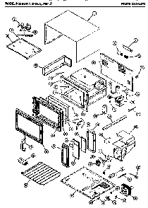 Mw Parts Diagram and Parts List for  Amana Microwave