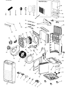 Cabinet Parts Diagram and Parts List for  Amana Air Conditioner