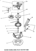 Part Location Diagram of WP40004001 Whirlpool Upper/Lower Bearing