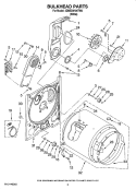 Part Location Diagram of WPW10359269 Whirlpool Drum Support Roller Shaft - Right Side
