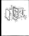Page 1 Diagram and Parts List for DUP20219O R Caloric Dishwasher