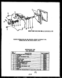 DETERGENT CUP Diagram and Parts List for DUS20201C Caloric Dishwasher