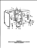 TUB DETAILS Diagram and Parts List for DUS-406-1 9 Caloric Dishwasher