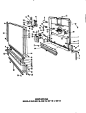 DOOR DETAILS Diagram and Parts List for DUS-406-1 9 Caloric Dishwasher