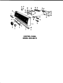 COUNTER PANEL Diagram and Parts List for DUS-406-1 9 Caloric Dishwasher