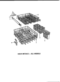 RACK DETAILS Diagram and Parts List for DUS-406-1 9 Caloric Dishwasher