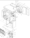 Fan and Control Assy Diagram and Parts List for P1225023R Amana Air Conditioner