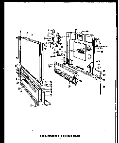 Section 11 Diagram and Parts List for  Caloric Dishwasher