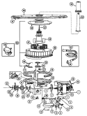 PUMP & MOTOR (DU5J / DU5J - CAN) Diagram and Parts List for  Magic Chef Dishwasher