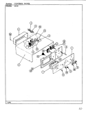 Part Location Diagram of WP7711P357-60 Whirlpool Selector Knob with Clip