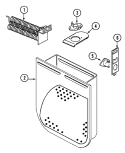 HEATER Diagram and Parts List for  Crosley Dryer