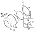 TUMBLER Diagram and Parts List for  Crosley Dryer