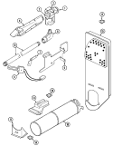 GAS CARRYING Diagram and Parts List for  Crosley Dryer