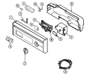 CONTROL PANEL (DU5J / DU5J - CAN) Diagram and Parts List for  Magic Chef Dishwasher