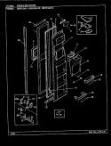 FRESH FOOD DOOR Diagram and Parts List for BU86A Admiral Refrigerator