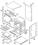 OVEN / BODY Diagram and Parts List for  Magic Chef Wall Oven