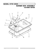BURNER BOX ASSY. Diagram and Parts List for  Admiral Cooktop